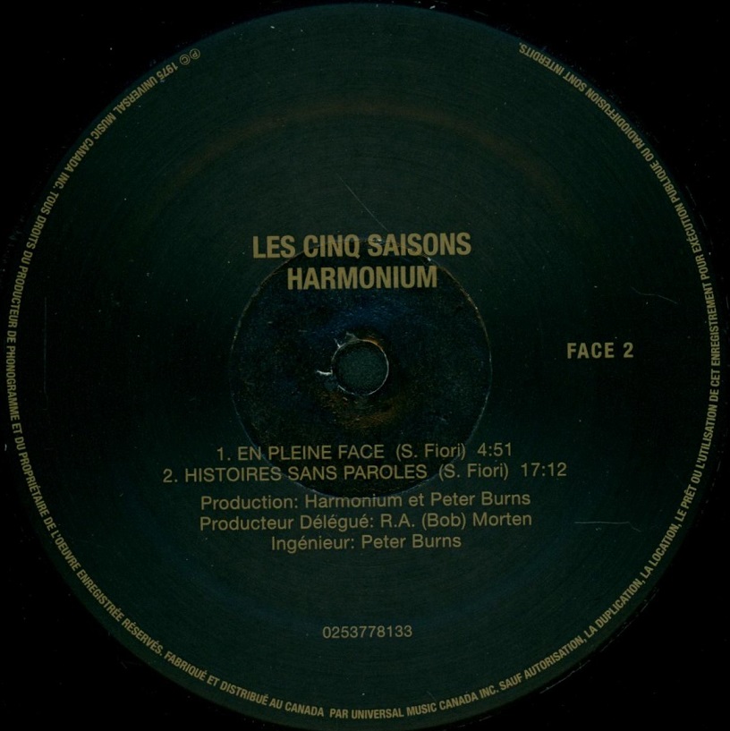 Si on avait besoin d'une cinquième saison (2014) Harmonium