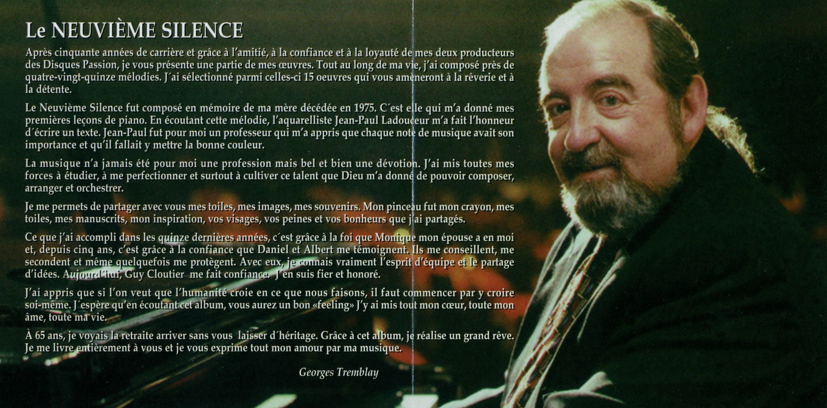 Georges Tremblay - Le neuvième silence 2001 (livret C)