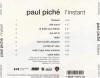 Paul Piché - L'instant 1993 (dos)
